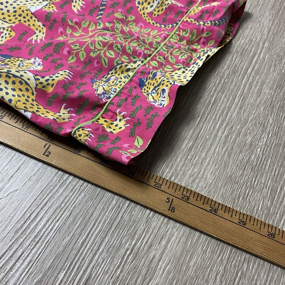 Printfresh Bagheera Leopard Pajama Pants Women's XL Pink 100% Organic Cotton - Picture 5 of 8